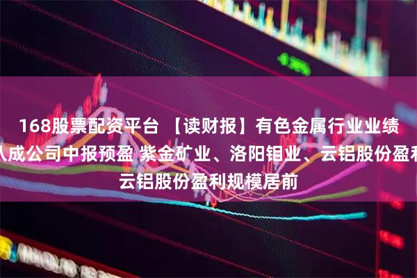 168股票配资平台 【读财报】有色金属行业业绩前瞻：超八成公司中报预盈 紫金矿业、洛阳钼业、云铝股份盈利规模居前
